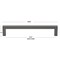 Gliderite Hardware 6-1/4 in. Center to Center Solid Square Bar Pull Graphite Gray 21683-160-GPH-1 - alternate 2